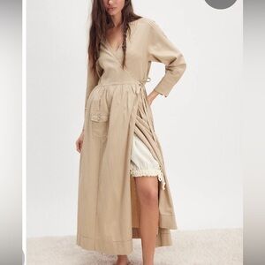 Intimately Free People Out West Duster Morning Robe Maxi Dress, M/L